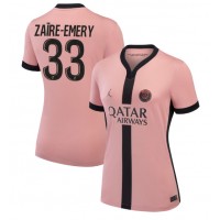 Paris Saint-Germain Warren Zaire-Emery #33 Tretí Ženy futbalový dres 2024-25 Krátky Rukáv